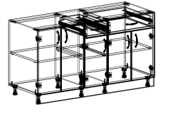 Kitchen Furniture Set for Organized Cooking Space