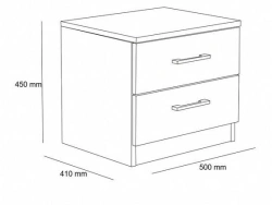 Cozy Decorative Nightstand Model "Belle