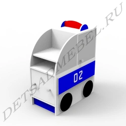 Police Car Shelf for Storage and Display