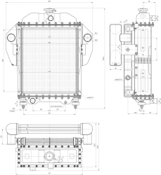 Engine Cooling Radiator Block BR-80MS2.1301.000