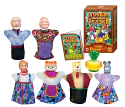 Finger Puppet Theater Set "The Turnip" - 7 Puppets