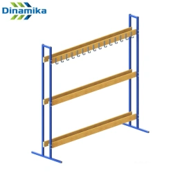 Ski and Pole Storage Rack for Kids and Adults