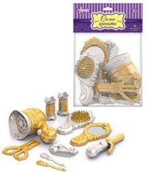 Hair Care Set with Hair Dryer (Gold) - 10 Pieces