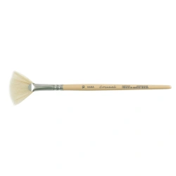 Artistic Paint Brush with Hog Bristle Fan Shape