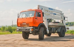Telescopic Hydraulic Lift AGP-29RT KAMAZ-43502 29.0M 250KG 14.5M