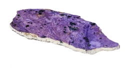 Natural Edge Charoite Tabletop with Rich Purple Color