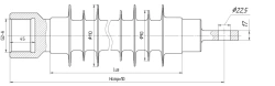 Ribbed Insulator Fixator for Electric Railway Contact Network FSPKr 120-3/0.6I-G2