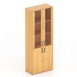 Document Storage Cabinet with Glass Doors