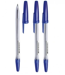 Optimus Ballpoint Pen with Blue Ink 0.7mm - 50 Pack