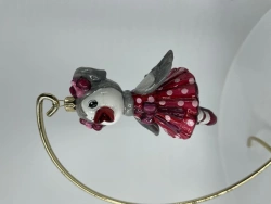 Handcrafted Glass Christmas Ornament "Karkusha