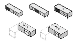 Wooden Office Support Stand for Work Series: Work, Blitz, Agat, Rio Base, Rio Project, Gamma, and more