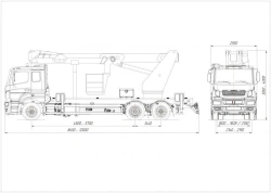 Transport Vehicle with Lifting Platforms R180T, VА180T Velmash-S Type 57542 Model 57528H