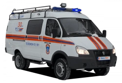 Medium Type Emergency Rescue Vehicle (ASM-ST) N1GSB Modification N1GBAS on GAZ 27057 Diesel Engine
