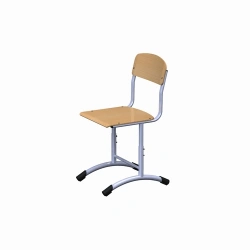 Non-adjustable Plywood Chair with Metal Frame for Growth Groups 0-7
