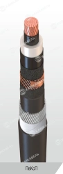 Power Cable with Copper Conductors and Cross-Linked Polyethylene Insulation, 6-35 kV, Pvksp