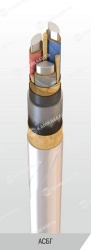 Power Cable with Aluminum Conductors and Impregnated Paper Insulation, 3 kV ASBG